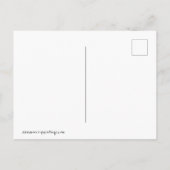 Vrouw wankelt op de rand van de afgrond briefkaart (Achterkant)