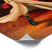 Vrouw Warrior met zwaard Poster (Hoek)