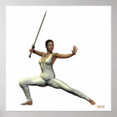 Vrouw Warrior Print (Voorkant)