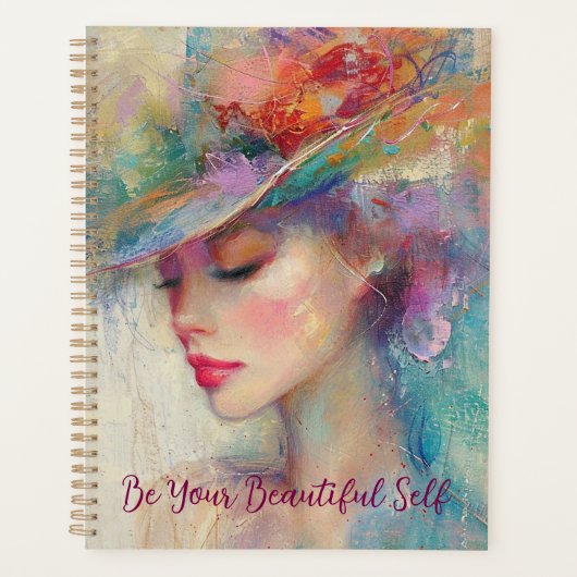  vrouw, wees je mooie zelf planner (Voorkant)