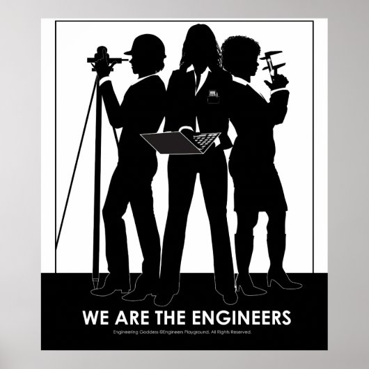 (Vrouw) Wij zijn het poster van ingenieurs (Voorkant)