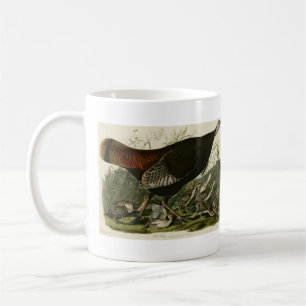 Vrouw Wild Turkey from Audubon's Birds of America Koffiemok