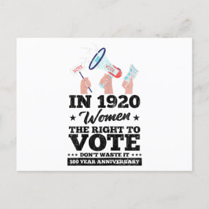 Vrouw won stemrecht bij grappige verkiezingen 202 briefkaart