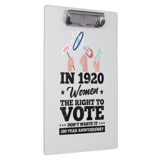 Vrouw won stemrecht bij grappige verkiezingen 202 klembord (Rechts)