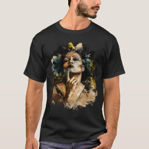 Vrouw zanger muzikant t-shirt