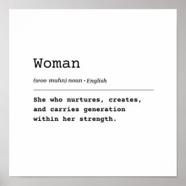 Vrouw – Zij die generaties draagt Poster