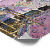 Vrouw zittend op een bank | Frederick Carl Friesek Poster (Hoek)