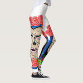 Vrouw Zombie Halloween Leggings (Rechts)