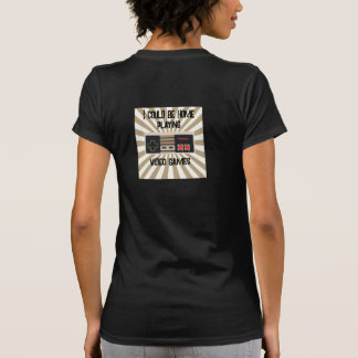 Vrouw Zwart T-shirt Retro Design voor Runners