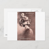 Vrouwe dame, koningin van Mode Briefkaart (Voorkant / Achterkant)