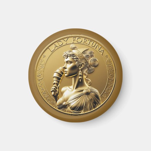 Vrouwe Fortuna, de Romeinse godin Magneet (Voorkant)