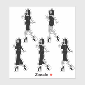 Vrouwe in het zwart III Sticker