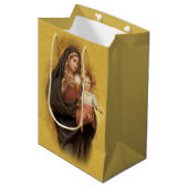 Vrouwe van het Heilig Sacrament Maria Jezus Commun Medium Cadeauzakje (Voorkant Gekanteld)