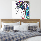 Vrouwe van het leven canvas afdruk (Insitu (Slaapkamer))