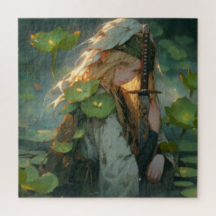 Vrouwe van Lake Anime Fantasy Legpuzzel