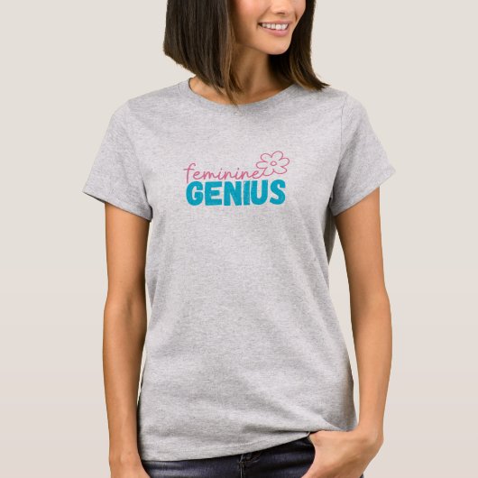 Vrouwelijk Genius T-shirt (Voorkant)