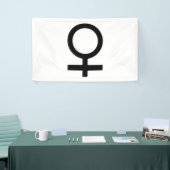 Vrouwelijk geslachtsymbool spandoek (Beurs)
