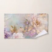 Vrouwelijk goud wit bloemen bad handdoek (Handdoek)