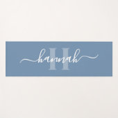 Vrouwelijk groot monogram schrift yogamat (Voorkant (horizontaal))