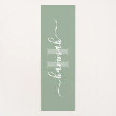Vrouwelijk groot monogram schrift yogamat (Voorkant)