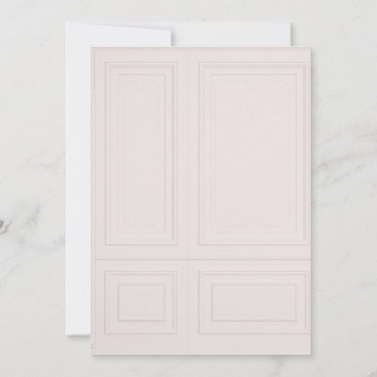 Vrouwelijk klassiek afstuderen kaart (Achterkant)