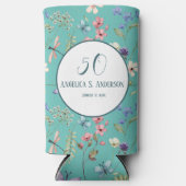 Vrouwelijk Licht Blauwgroen Bloemen Wildbloempatro (Voorkant)