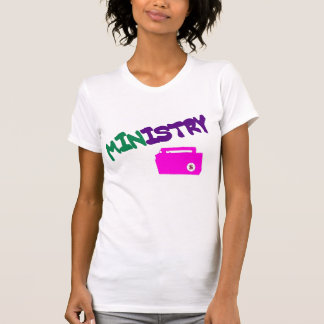 vrouwelijk ministerie van muziekzaken t-shirt 1