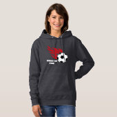 Vrouwelijk overhemd hoodie (Voorkant volledig)