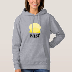 Vrouwelijk overhemd in grijs hoodie