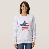 Vrouwelijk Patriottisch Sweatshirt (Voorkant volledig)