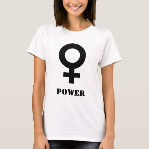 Vrouwelijk power t-shirt