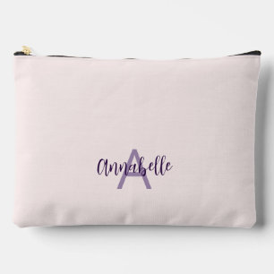 Vrouwelijk Script Type Initialen & Naam Blush Viol Etui