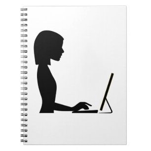 Vrouwelijk Silhouet Notitieboek