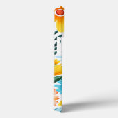 vrouwelijk wit bloemmotief Case-Mate iPhone case (Achterkant / Rechts)