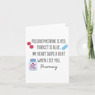 Vrouwelijke Apotheker Valentijnsdag Apotheektechni Kaart