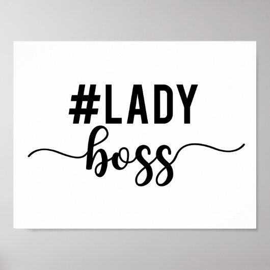 vrouwelijke baas poster (Voorkant)