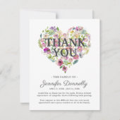 vrouwelijke begrafenis bedankkaart (Voorkant)