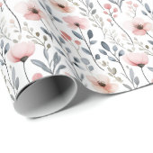 Vrouwelijke boerderij bloemstuk cadeaupapier (Rol Hoek)