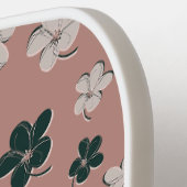 Vrouwelijke Boho bloempastel roze pickleball pedde Pickleball Paddle (Links Detail)