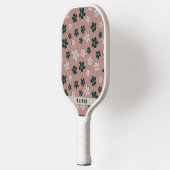 Vrouwelijke Boho bloempastel roze pickleball pedde Pickleball Paddle (Links)