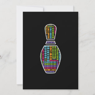 Vrouwelijke Bowling Squad Artwork T-Shirt Save The Date