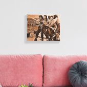 Vrouwelijke brandweerlieden Pearl Harbour 7 decemb Canvas Afdruk (Insitu (Woonkamer))