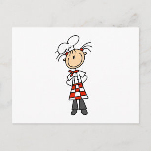 Vrouwelijke Chef Briefkaart