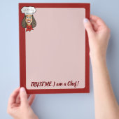 Vrouwelijke Chef Flyer (Hand)