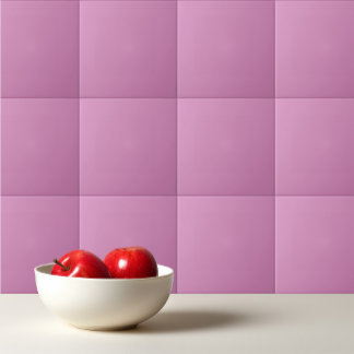 Vrouwelijke effen kleur effen roze Cyclamen Tegeltje
