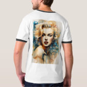 Vrouwelijke Elegantie: Draagbare Artistry T-shirt (Achterkant volledig)