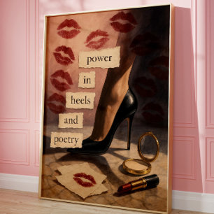 Vrouwelijke Empowerment Poster Modieuze Quote Pr