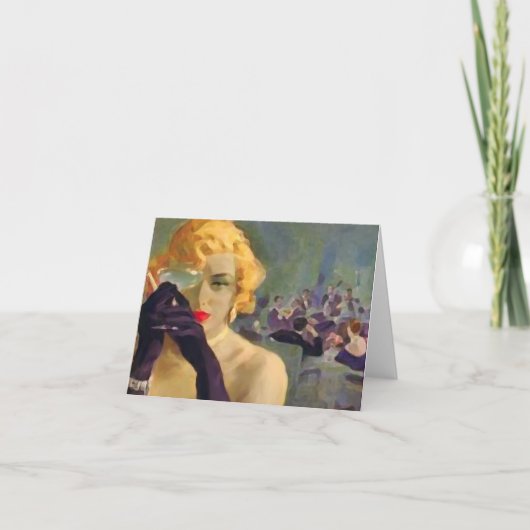 Vrouwelijke Fatale ~ Kaart / Uitnodigingen (Voorkant)