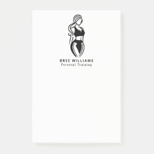Vrouwelijke Fitness Persoonlijke Training Minimali Post-it® Notes