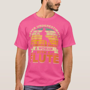 Vrouwelijke Fluitspeler Muzikant Fluit T-shirt